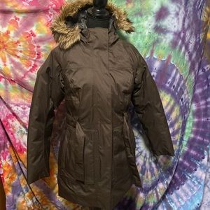 NEW NORTH FACE HYVENT BROWN GOOSE DOWN HYVENT JACKET🔥